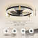 Kordae Flush Mount Dimmable Ceiling Fan with LED Lights