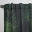Feuillage tropical vert sur fond noir Lonie - Rideau tropical - Velours obscurcissant - 1 panneau-60927008