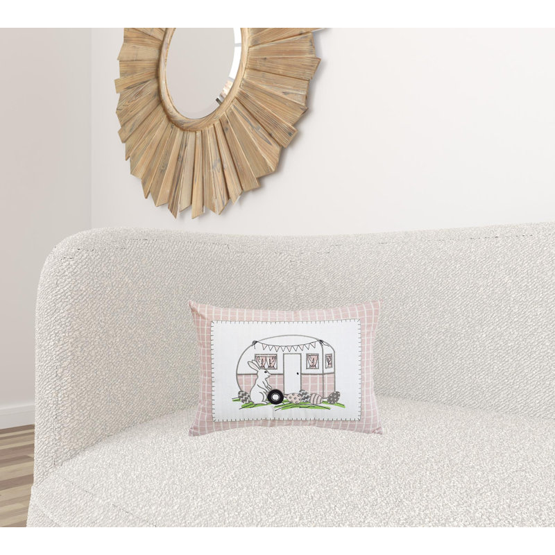 Housse de coussin rectangulaire en polyester 