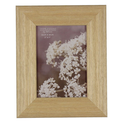 Brown Solid Wood Picture Frame with Mat
