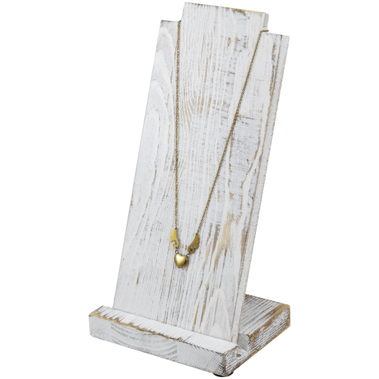 Wall Mounted Jewelry Organizer Hanging Necklace Holder Hanger Rustic  Farmhouse Wood Jewelry Display Storage for Necklaces, Bracelets, and Stud  Earrings - Walmart.com