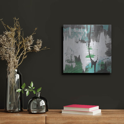 «Moody Blues Abstract C» par Jean Plout, art mural en métal