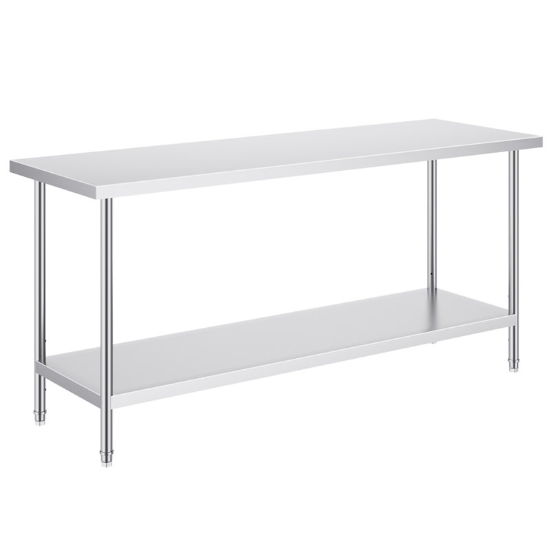 Table de préparation en acier inoxydable
