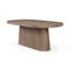 Ensemble de salle à manger Marielle 7 pièces avec table ovale et 6 chaises rembourrées - Cacao/Ivoire