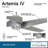 64" Artemis 4 Blade LED Standard Ceiling Fan with Light Kit Included-27688508