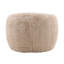 Caitlin Polyester Faux Fur Occasional Chair, Cream