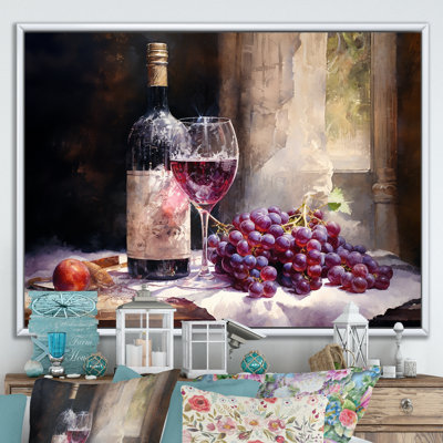 «Lush Luster II - Wine», reproduction d'art sur toile