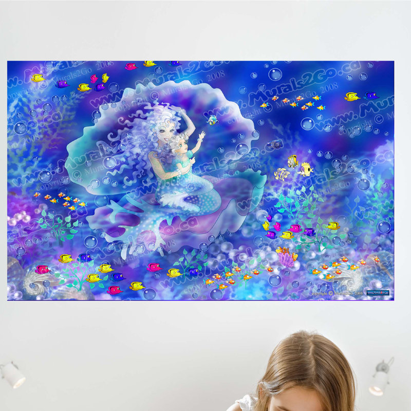 Adhésif décoratif sirène, H 15 po x l 24 po