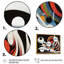 «Minimalist Colorful Spheres And Waves VI», art mural moderne sur toile géométrique-87342434-87342447