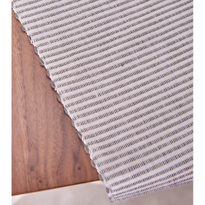 Broder Bree Cotton Table Runner, Gray
