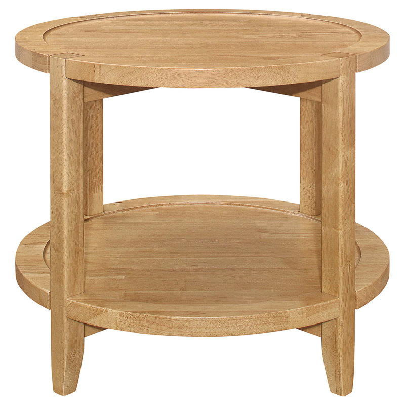 Isbell Maple Round Solid Wood Side End Table