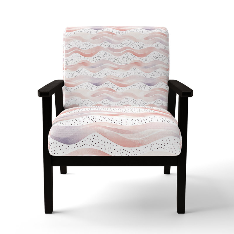 Chaise rembourrée French Country, Accoudoirs carrés noirs