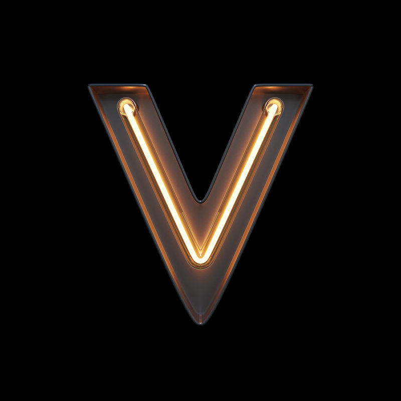 Alphabet V by Sarawuth702 - Wrapped Canvas Print, 122cm H x 122cm W x 3.8cm D