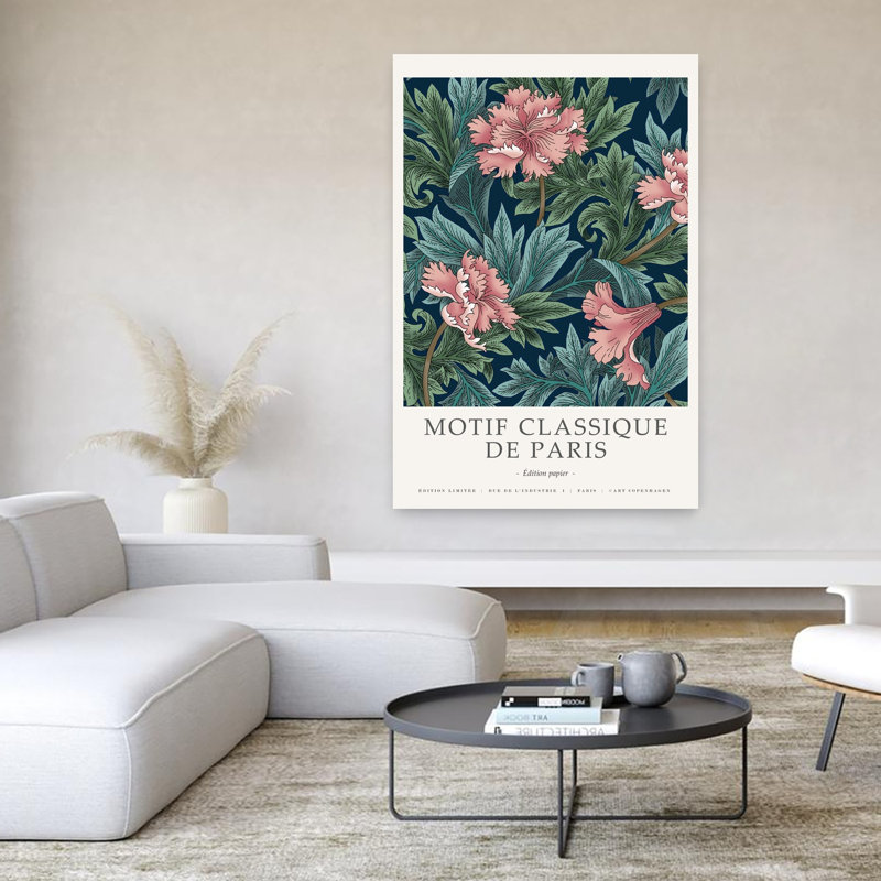 Motif classique 2, art contemporain, H 60 po x l 40 po