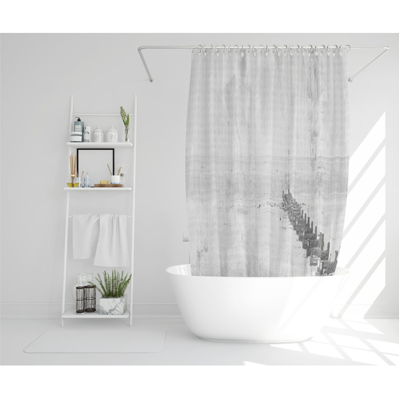Beach Front Designer Shower Curtain