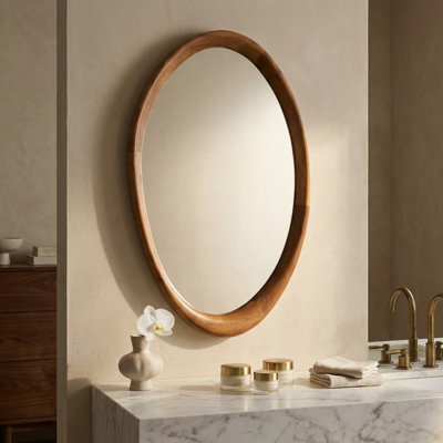 Miroir Chloe, teck