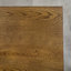 Anco Oak Rectangular Wood Top Dining Table with Steel Base-1298003657-1298003658