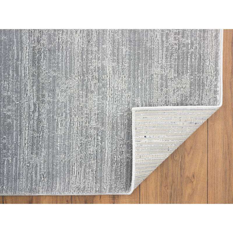 Tapis gris clair Alizey, Rectangle 7 pi 9 po x 9 pi 9 po