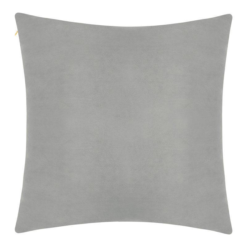 Housse de coussin en velours Delara 20 x 20, paquet de 1 - Housse de coussin décoratif avec fermeture à glissière cachée pour canapé, canapé et chambre à coucher