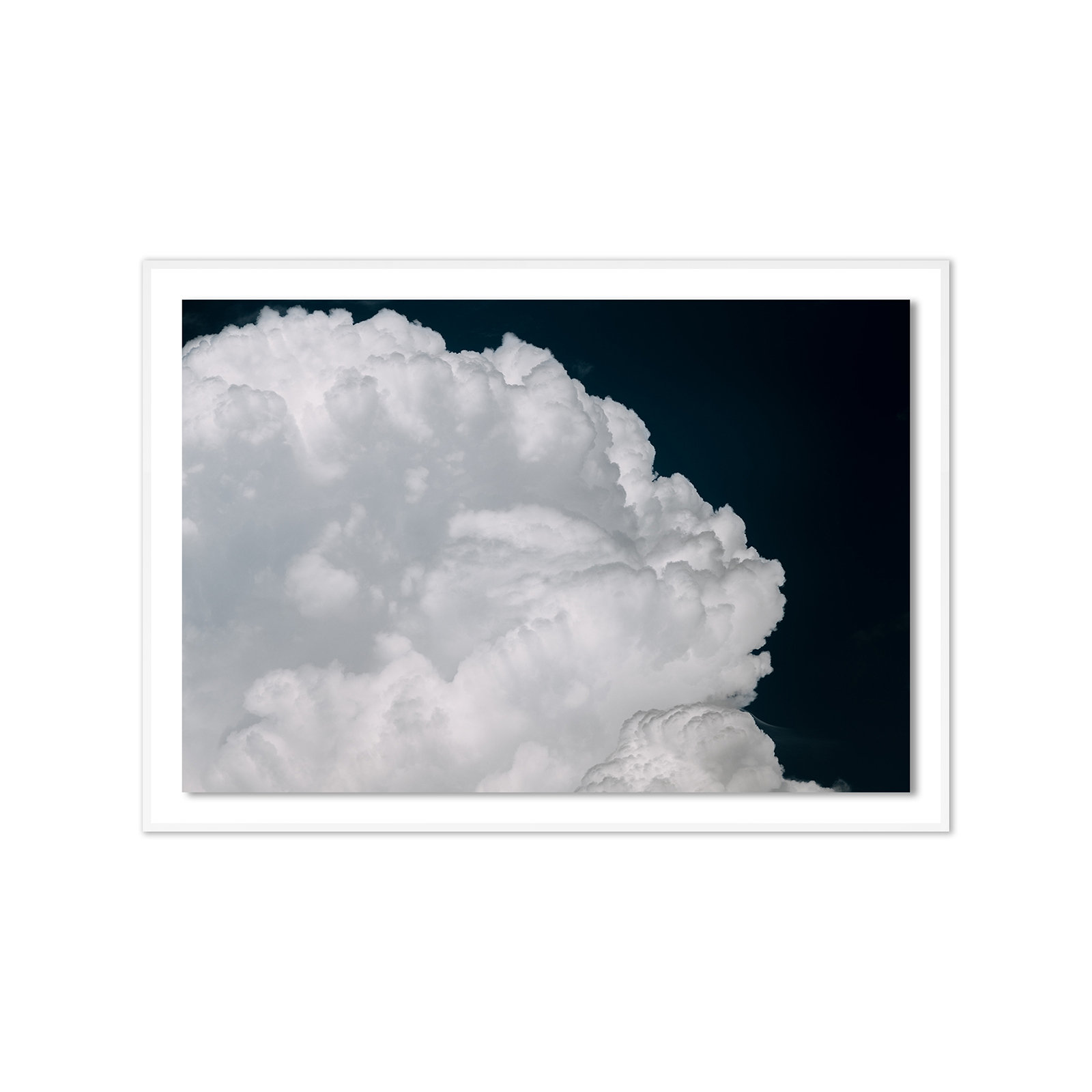 Cumulus by Michael Schauer, 51" H x 72" W x 2.5" D, White