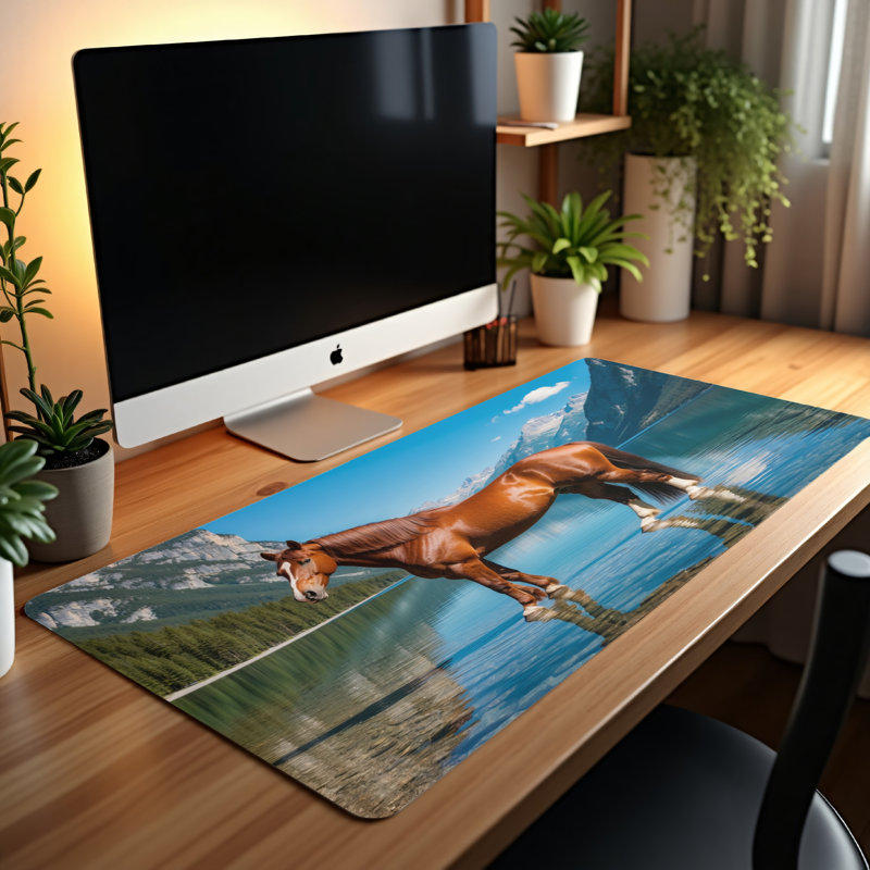 Polyester Desk Pad, 14.4x12.1