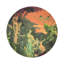 Cyprus Picnic Pop Pink Vegan Leather Round Coasters-1259768618