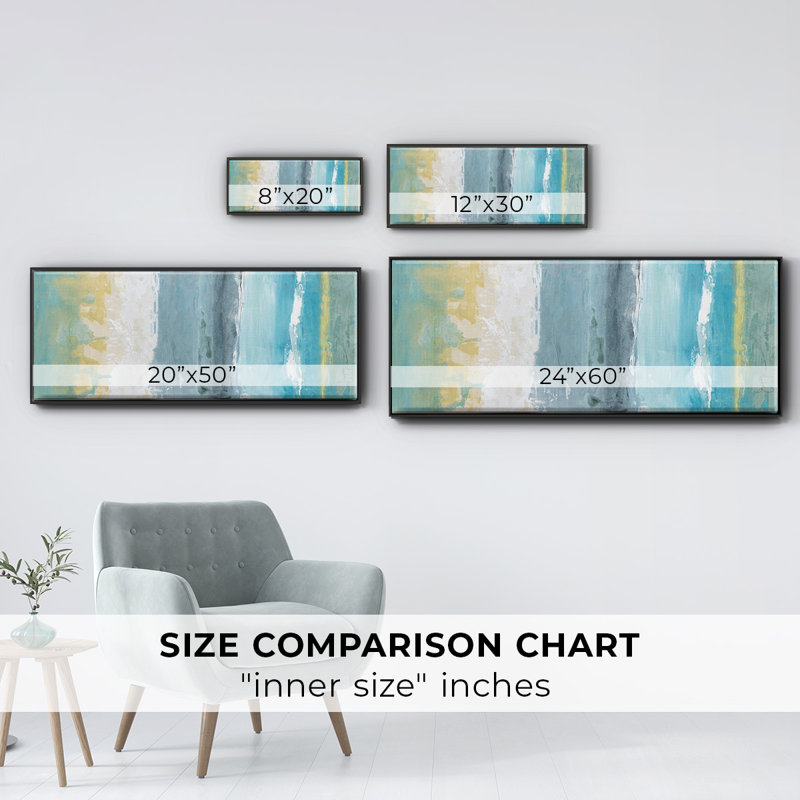 Beach Walk I- Framed Canvas