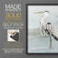 Heron on Blue II, reproduction encadrée - bois massif-112366634-112366640