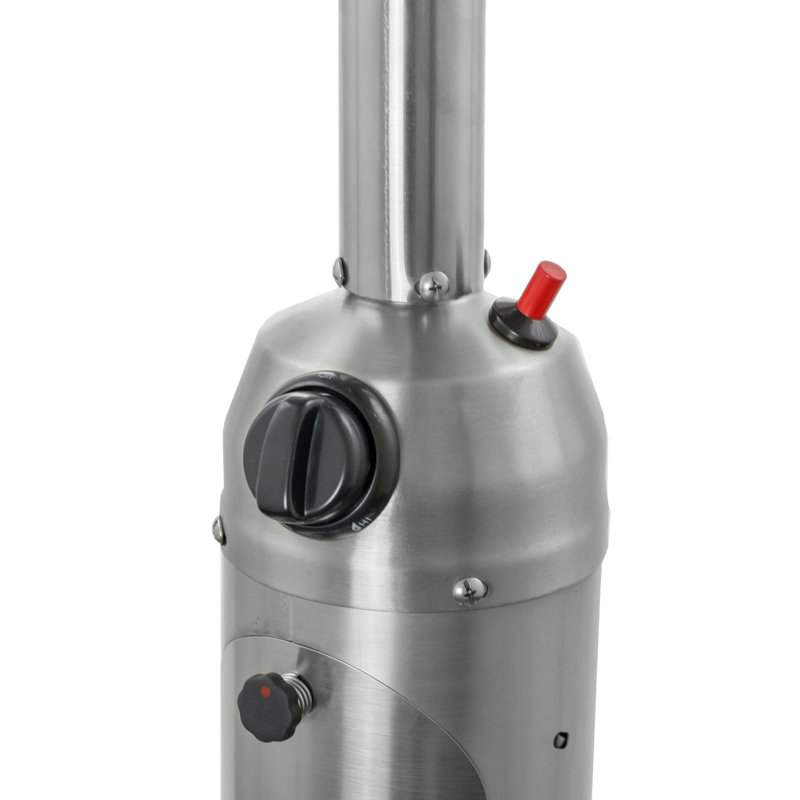 Chauffe-terrasse de table au propane de 11 000 BTU Miceli, Acier inoxydable