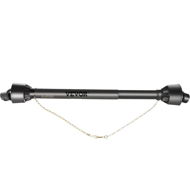 PTO Shaft, 1-3/8" PTO Drive Shaft, 6 Spline Tractor, Round Implement, 61" W
