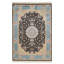 Tapis turc noir et bleu 6 x 9