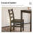 5-Piece Kitchen Dining Table Sets, Space-Saving Solid Wood Kitchen Dining Sets with 4 Slat Back Chairs-1209692333