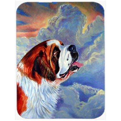 Caroline's Treasures Saint Bernard Glass Cutting Board