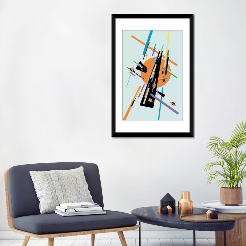 « velocithink », impression sur toile, Papier d'art encadré noir, Blanc, H 24 po x l 16 po x P 1 po