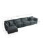 Canapé modulaire rembourré 5 pièces en chenille en tissu Anvi-497707626-482563556