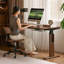 Bureau rectangulaire en bois massif noyer-1801035997