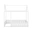Lit simple en bois avec clôture-1174449013