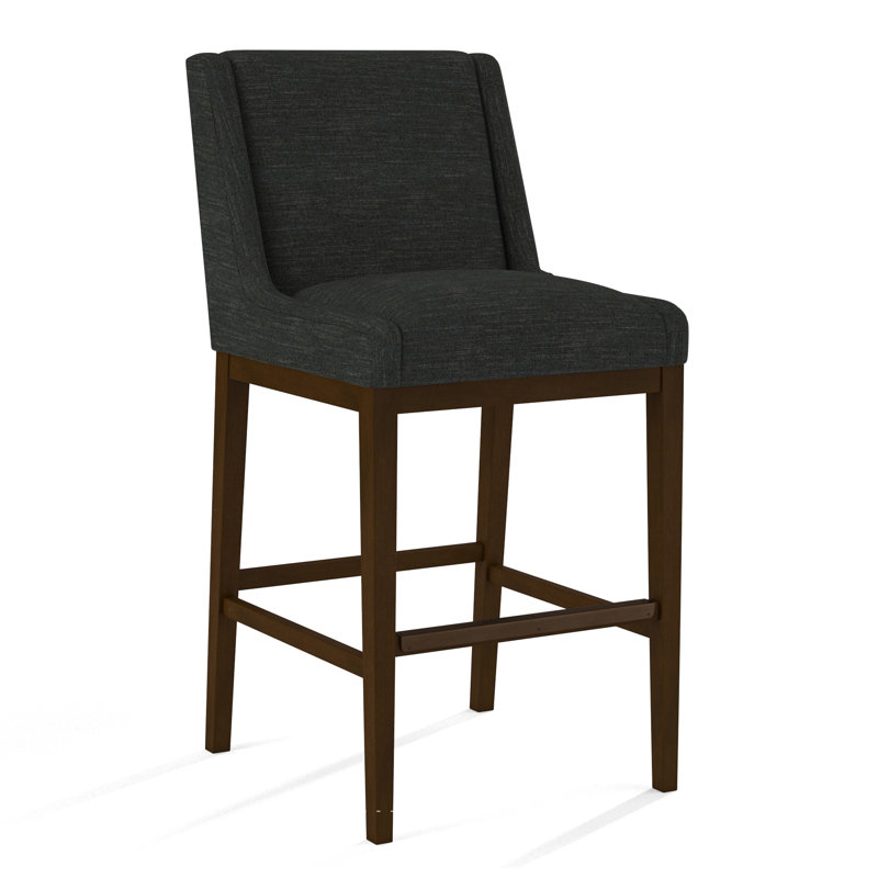 Upholstered Stool, 61606-88, Pecan