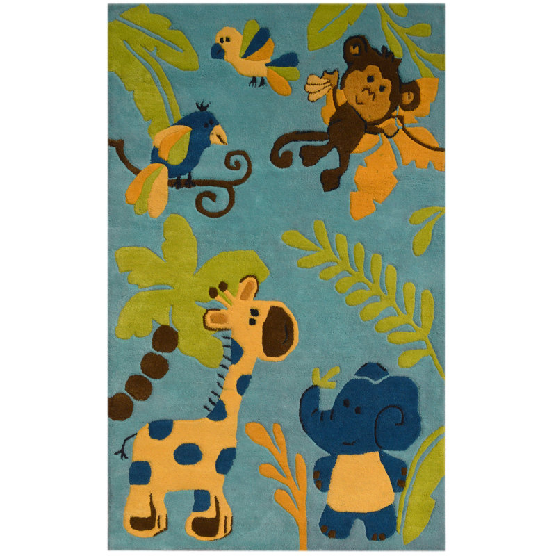 Solid Colour Hand Woven Area Rug, Rectangle 120 x 180cm