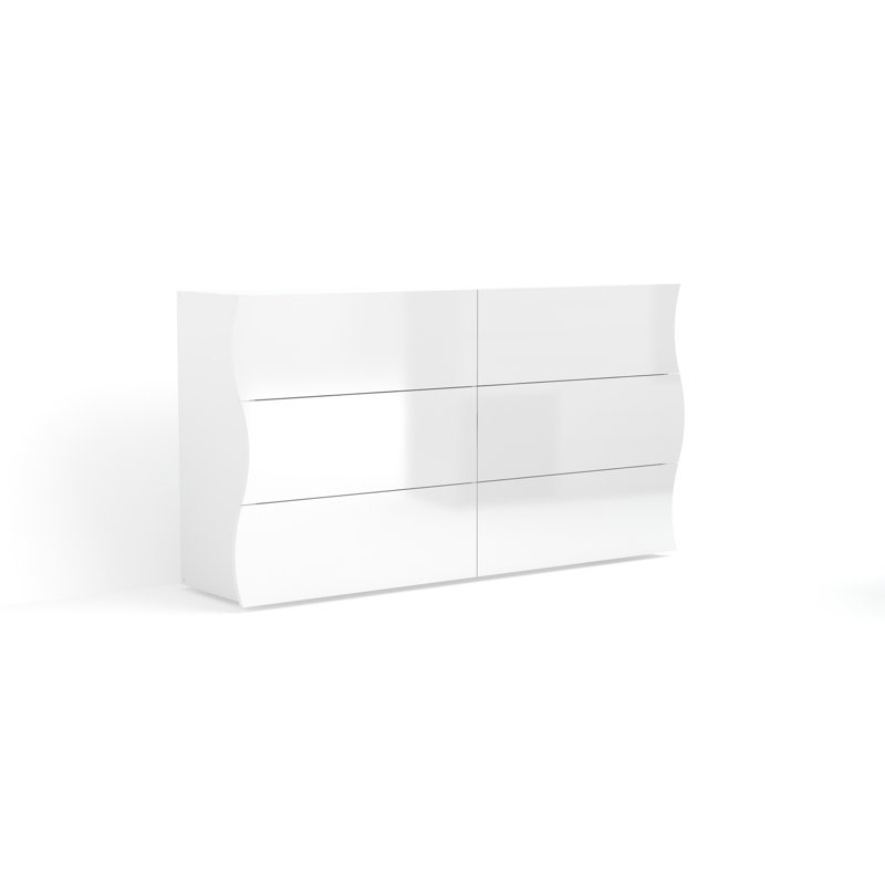 Genivra 155cm W 6 - Drawer Chest of Drawers