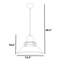 Luminaire suspendu en forme de dôme à 1 lumière Framlingham-2035661042
