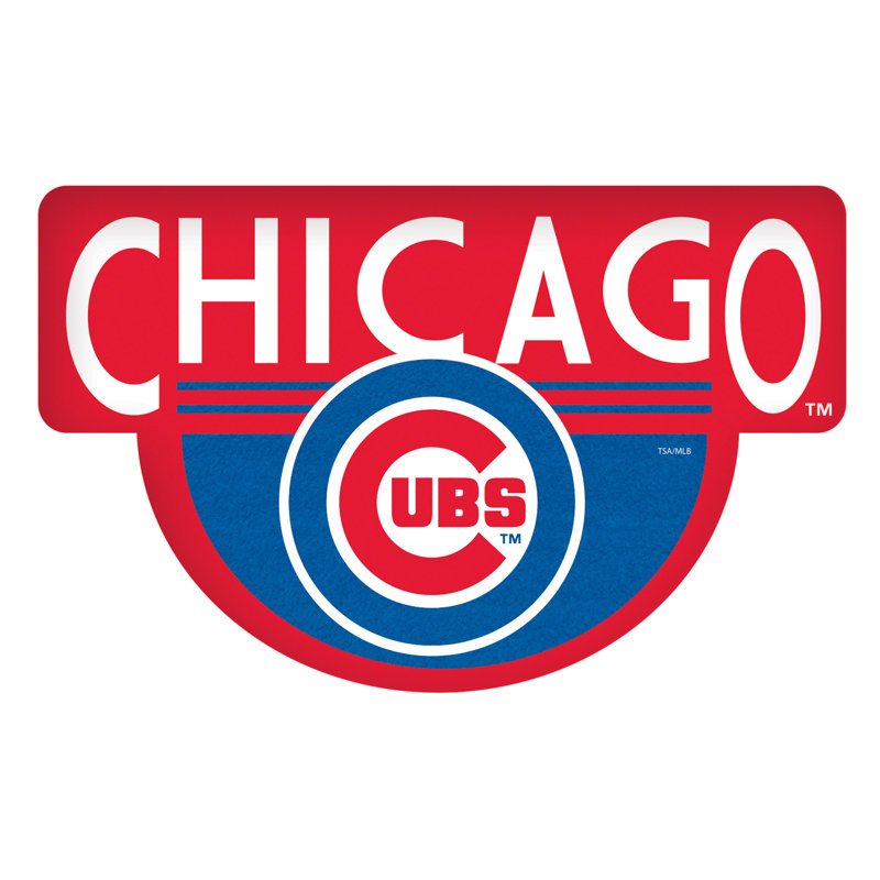 NFL Shaped Coir Outdoor Welcome Mat, Chicago Bubs