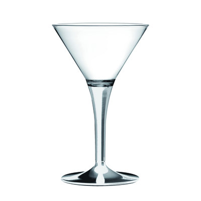 Verre à martini en polycarbonate - 12 pièces 
