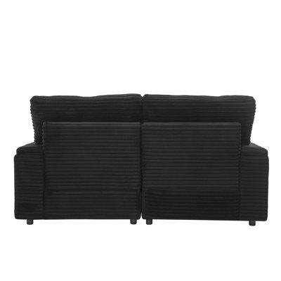 Pacheco Grey Upholstered Sleeper Sectional Chaise Sofa