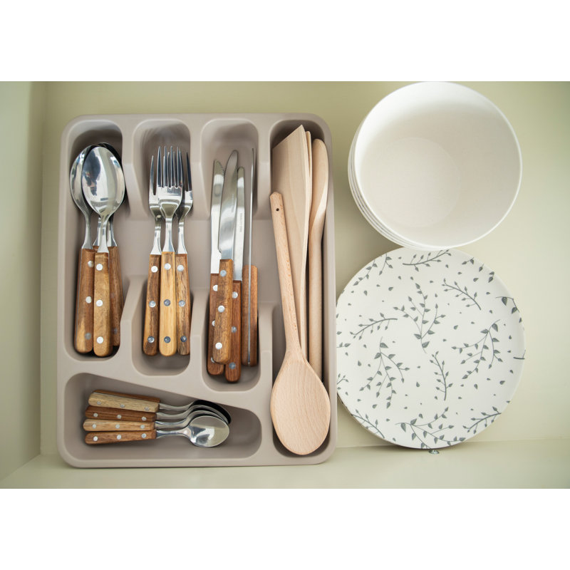 Bamboo Rectangle Flatware Caddy