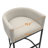 Upholstered Counter Stool with Metal Frame Barrel Low Back Counter Stools Set of 3-55525025