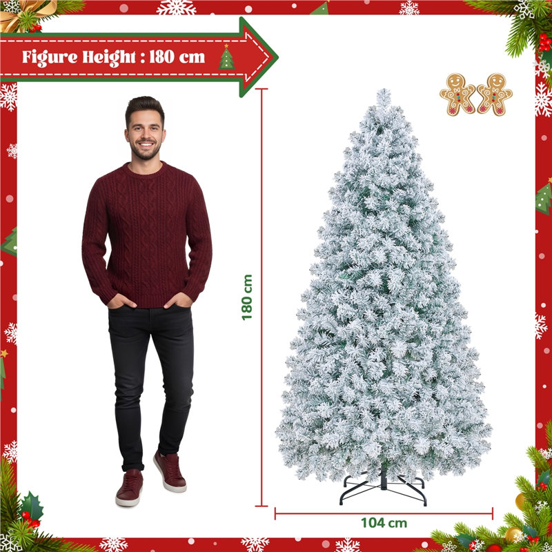 Annaliesa Lighted Artificial Fir Christmas Tree, 6' H