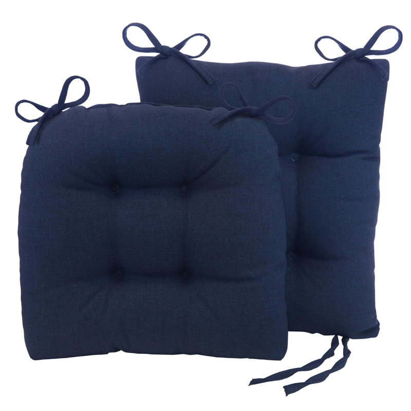 Coussin de siège / dossier d'extérieur 2 pièces Hokku Designs, Indigo