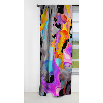 Denman - Peinture - Rideau occultant - 1 panneaux