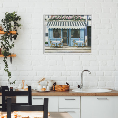 Scenic Restaurant and Bistro Framed Giclee, design by Ani Wierling